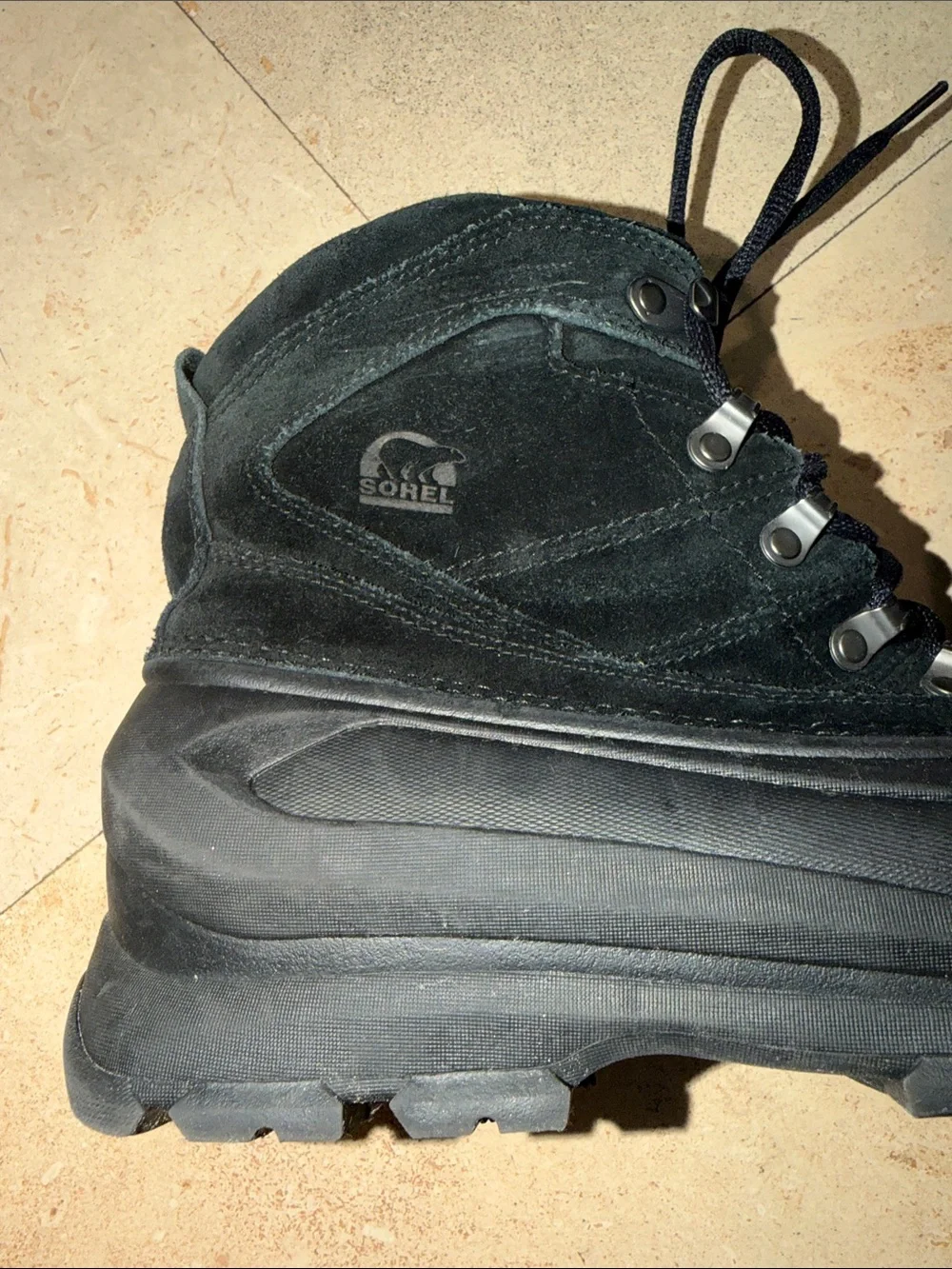 SOREL Black Insulated Boots VERY GOOD CONDITION